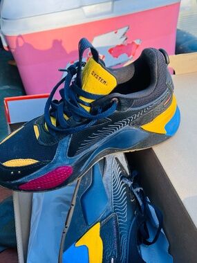 stem Navy, Yellow & Blue Kids Athletic Sneakers